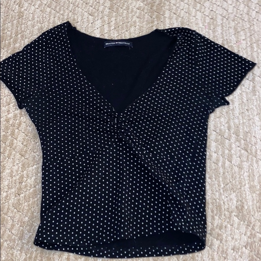 Polka dot crop top